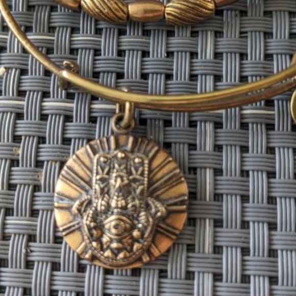 Alex and Ani gold tone bracelets (4) - Picture 3 of 5